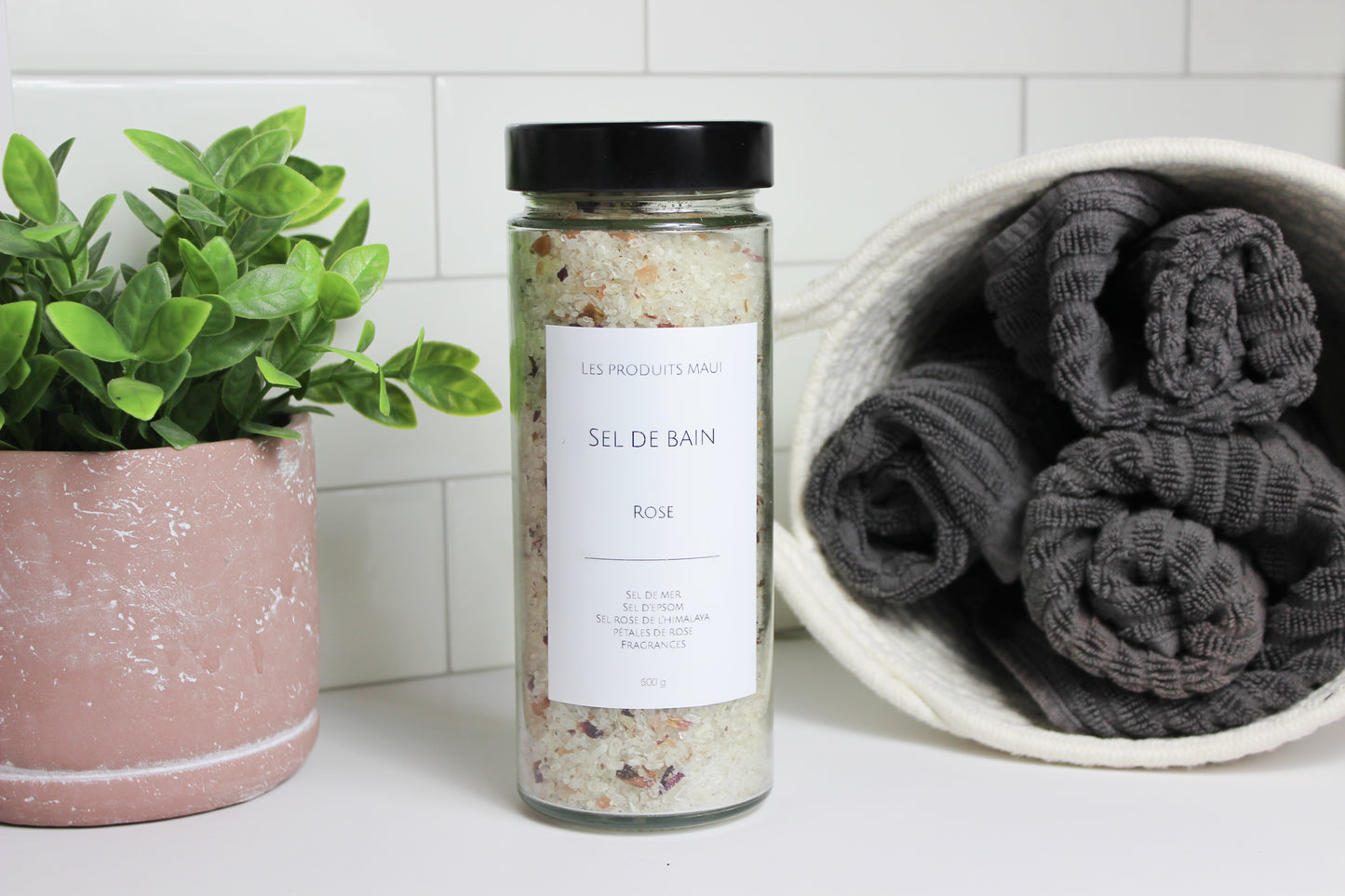 Rose - Sel de bain