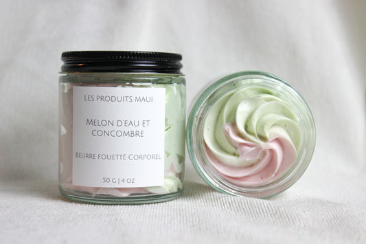 Melon d'eau et concombre - Beurre fouetté corporel